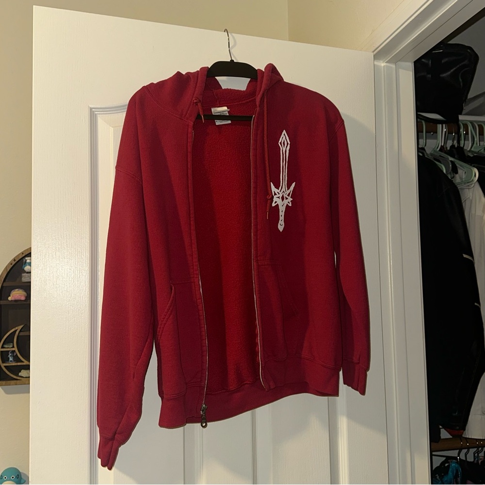 The Front Bottoms Red Zip-Up Sweater